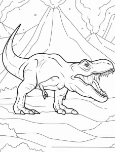 coloriage T Rex d