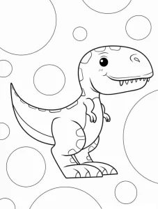 coloriage T Rex à imprimer gratuitement pdf