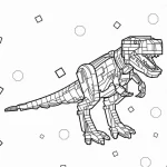 coloriage T Rex gratuit a imprimer