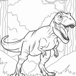 coloriage T Rex et dessins