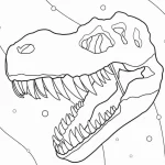 coloriage T Rex d