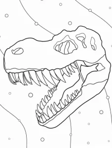coloriage T Rex d