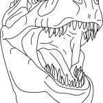 coloriage T Rex à imprimer a4