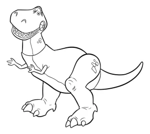 imprimer coloriage T Rex gratuit