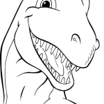 coloriage T Rex à imprimer pdf gratuit