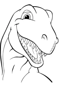 coloriage T Rex à imprimer pdf gratuit