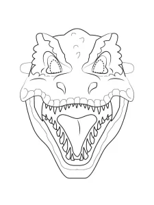 coloriage T Rex gratuit à imprimer