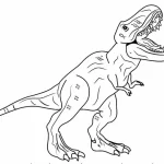 coloriage T Rex pour bebe a imprimer
