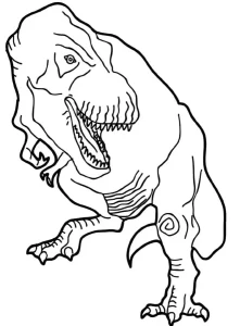coloriage T Rex pour enfant