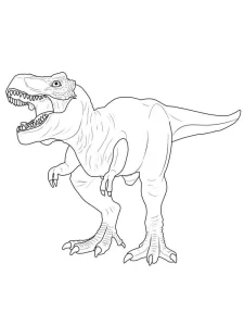 coloriage T Rex et découpage à imprimer