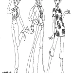coloriage Totally Spies à imprimer pour enfant de 6 ans