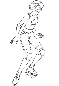 coloriage Totally Spies pour primaire