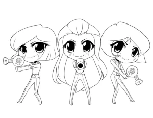 coloriage Totally Spies d