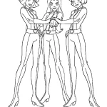 coloriage Totally Spies à imprimer pour enfant de 9 ans