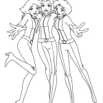 coloriage Totally Spies à imprimer gratuitement pdf
