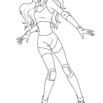 coloriage Totally Spies pour enfant de à imprimer