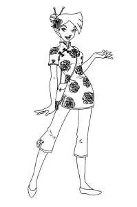 coloriage Totally Spies à imprimer pour enfant de 10 ans