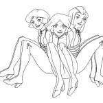 coloriage Totally Spies à imprimer pdf gratuit