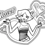 coloriage Totally Spies pour primaire