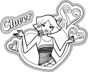 coloriage Totally Spies pour primaire