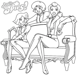imprimer coloriage Totally Spies pour enfant