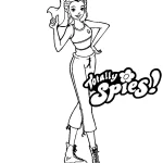 coloriage Totally Spies à imprimer a4