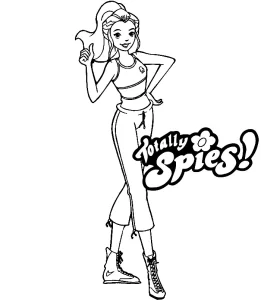 coloriage Totally Spies à imprimer a4