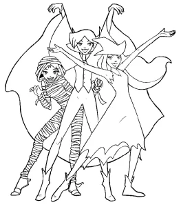 coloriage Totally Spies d