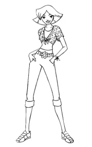 coloriage Totally Spies gratuit