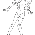 coloriage Totally Spies à imprimer gratuit