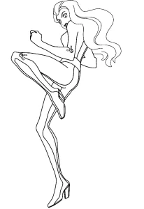 coloriage Totally Spies a imprimer