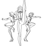 coloriage Totally Spies a imprimer gratuit