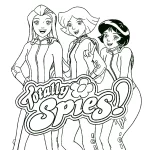 coloriage Totally Spies à imprimer pour enfant de 7 ans