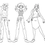 coloriage Totally Spies gratuit à imprimer