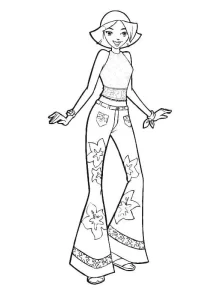 coloriage Totally Spies pour enfants à imprimer