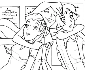 coloriage Totally Spies a telecharger