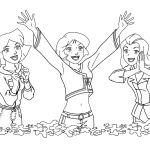 coloriage Totally Spies a imprimer