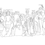 coloriage Toussaint pour enfant de à imprimer