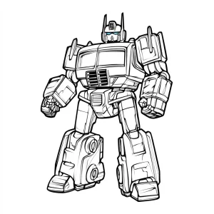coloriage Transformers pour enfant de 3 ans