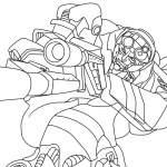 coloriage Transformers à imprimer pour enfant de 8 ans