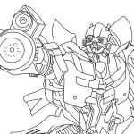 coloriage Transformers et decoupage a imprimer gratuit