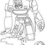 coloriage Transformers a imprimer pour enfant de 4 ans
