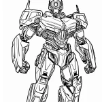 image de coloriage Transformers pour enfant
