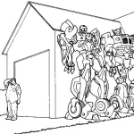 coloriage Transformers pour enfant de 2 ans