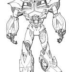 image pour coloriage Transformers enfant