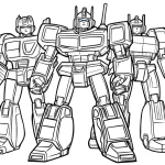 coloriage Transformers pour enfants a imprimer gratuit
