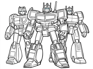 coloriage Transformers pour enfants a imprimer gratuit