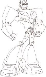 coloriage Transformers pour enfant de 2 ans