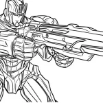 coloriage Transformers à imprimer pour enfant de 3 ans