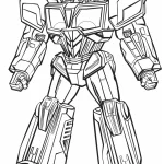 image de coloriage Transformers pour enfant